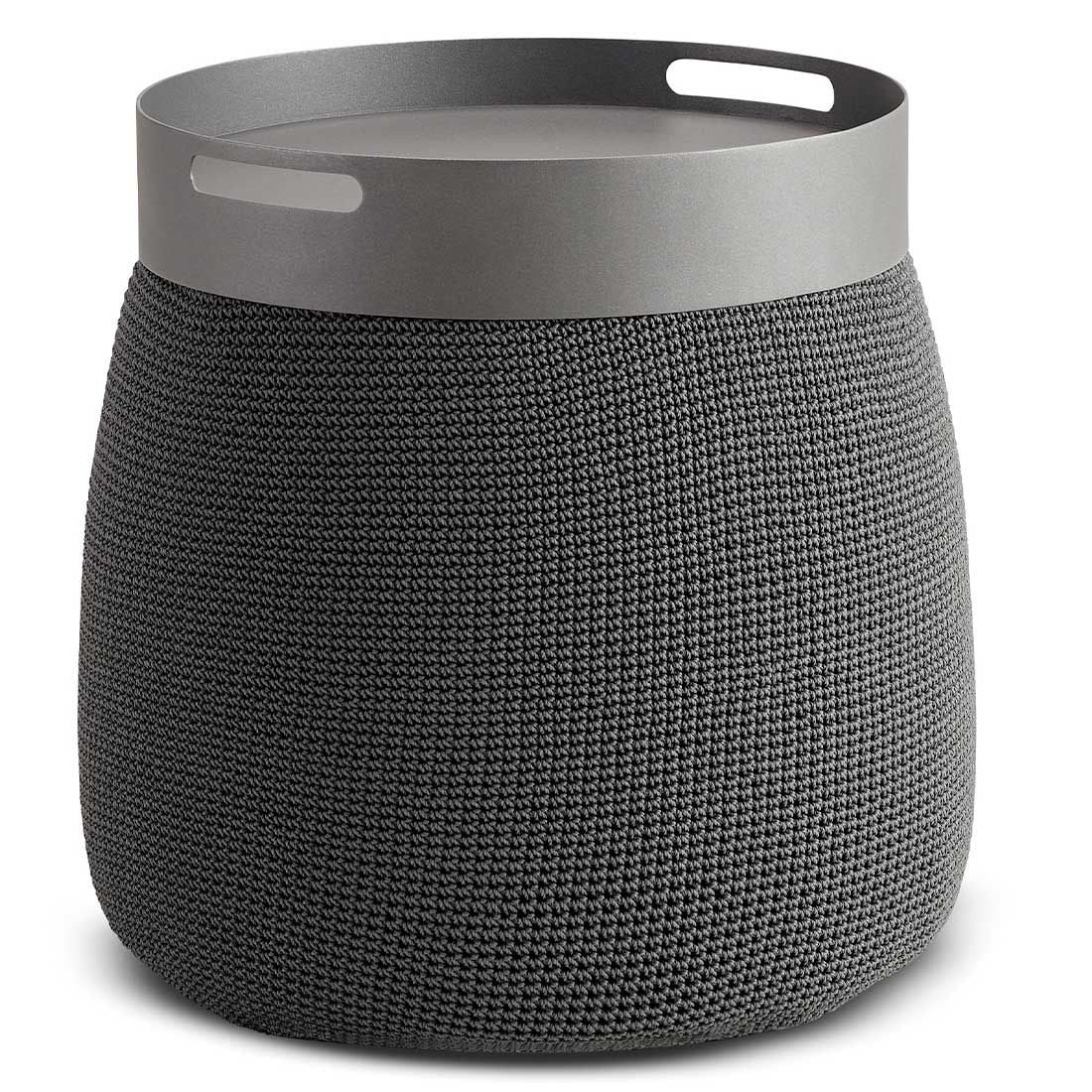 Montert Brett Knuff for loungetaburett S Ø41 cm aluminium på loungetaburett