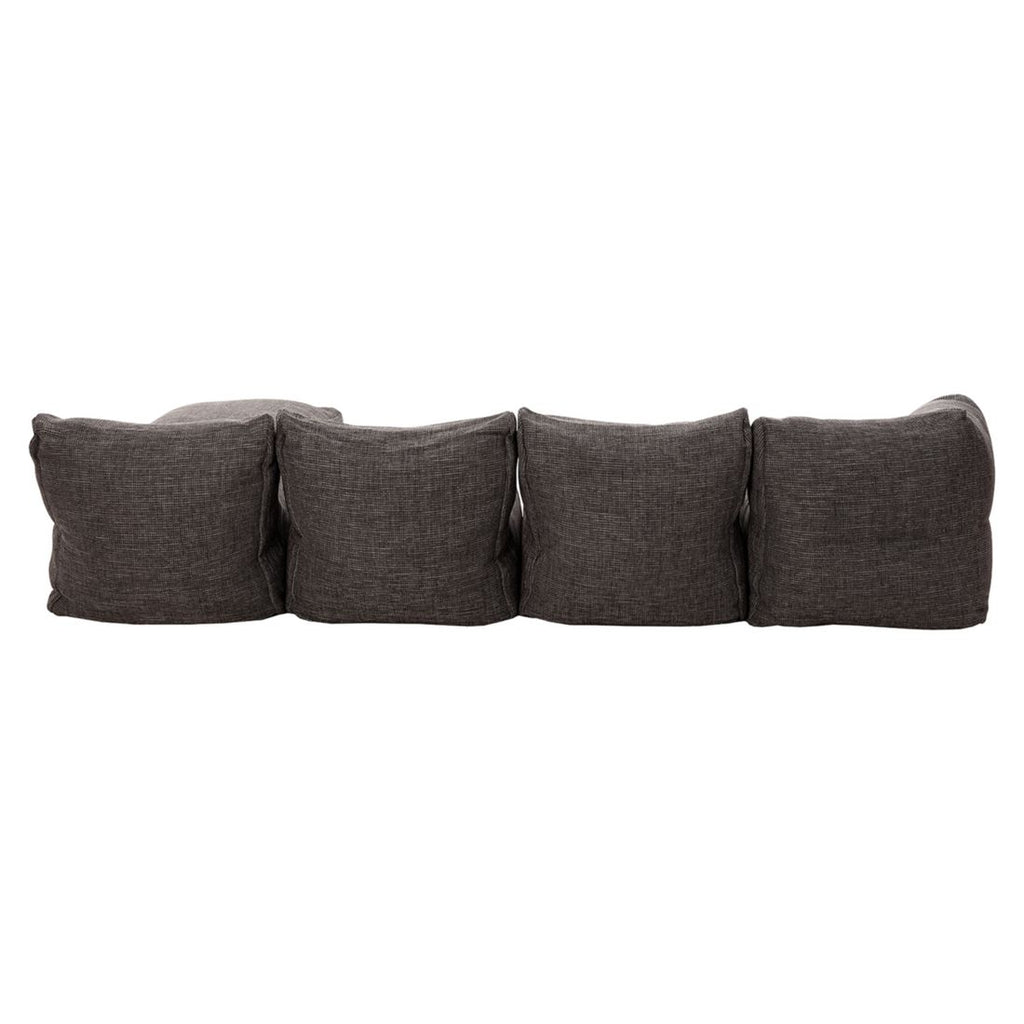 Hjørnesofa ute Dotty 295x200 cm polypropylen antrasitt - ROOLF Living