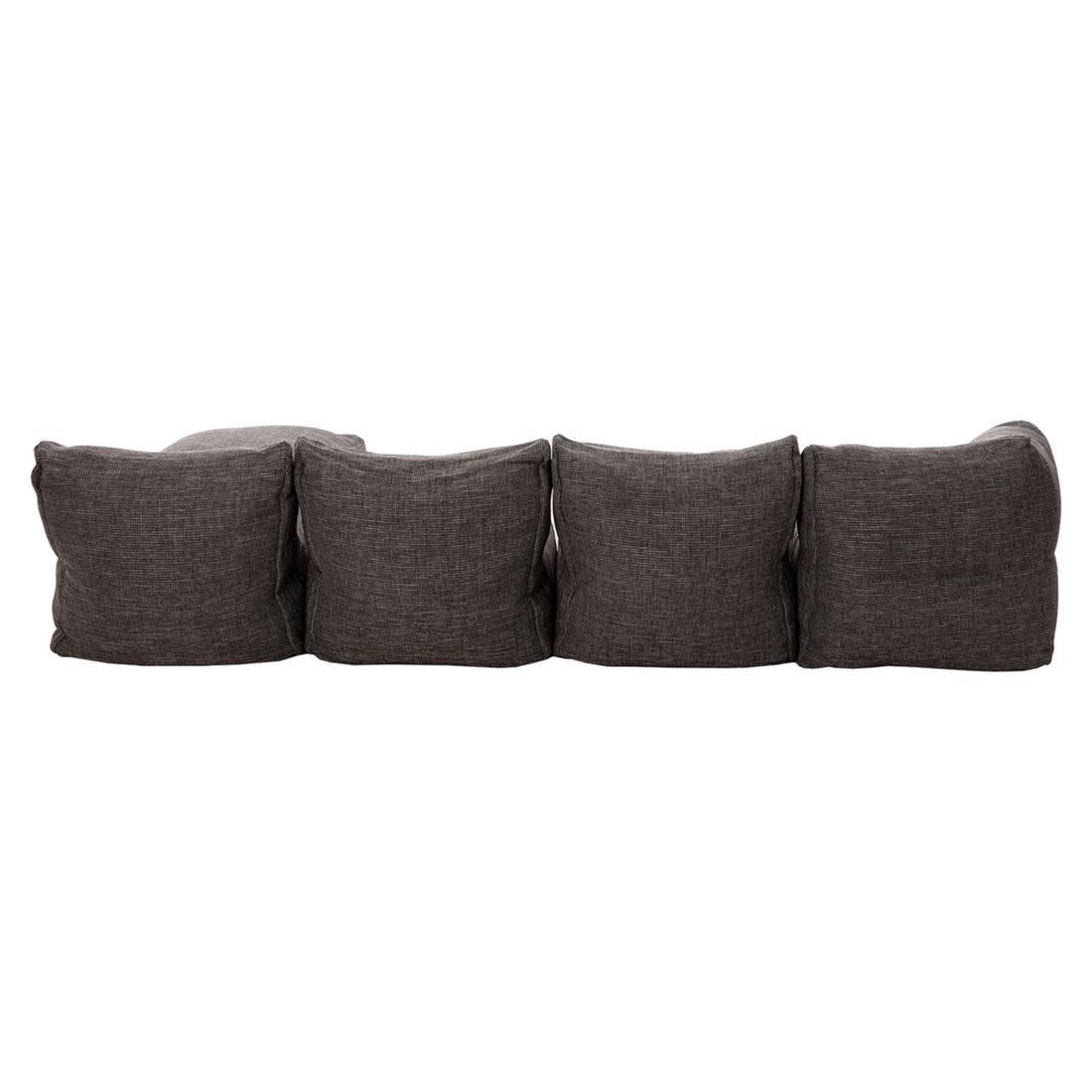 Hjørnesofa ute Dotty 295x200 cm polypropylen antrasitt - ROOLF Living