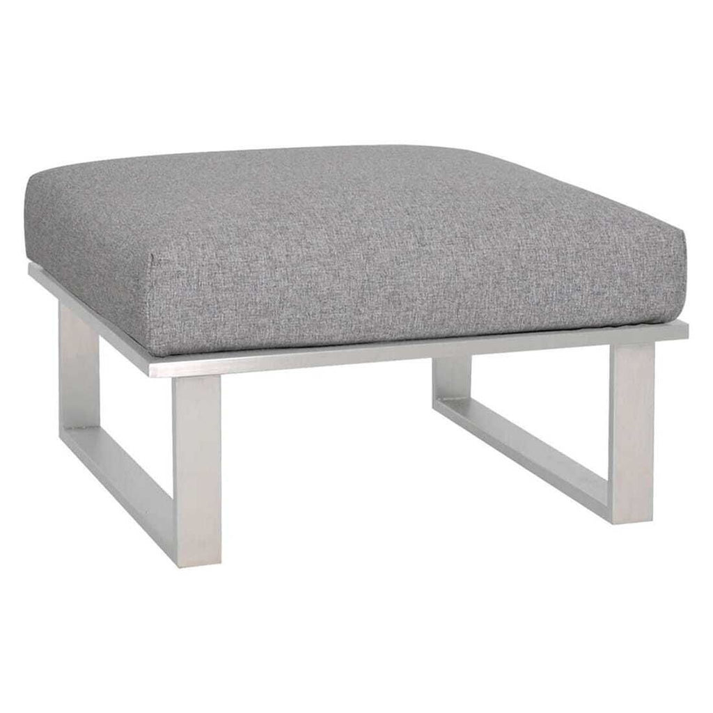Hjørnesofa ute Belvedere 239x239 cm rustfritt stål/teak - Zebra
