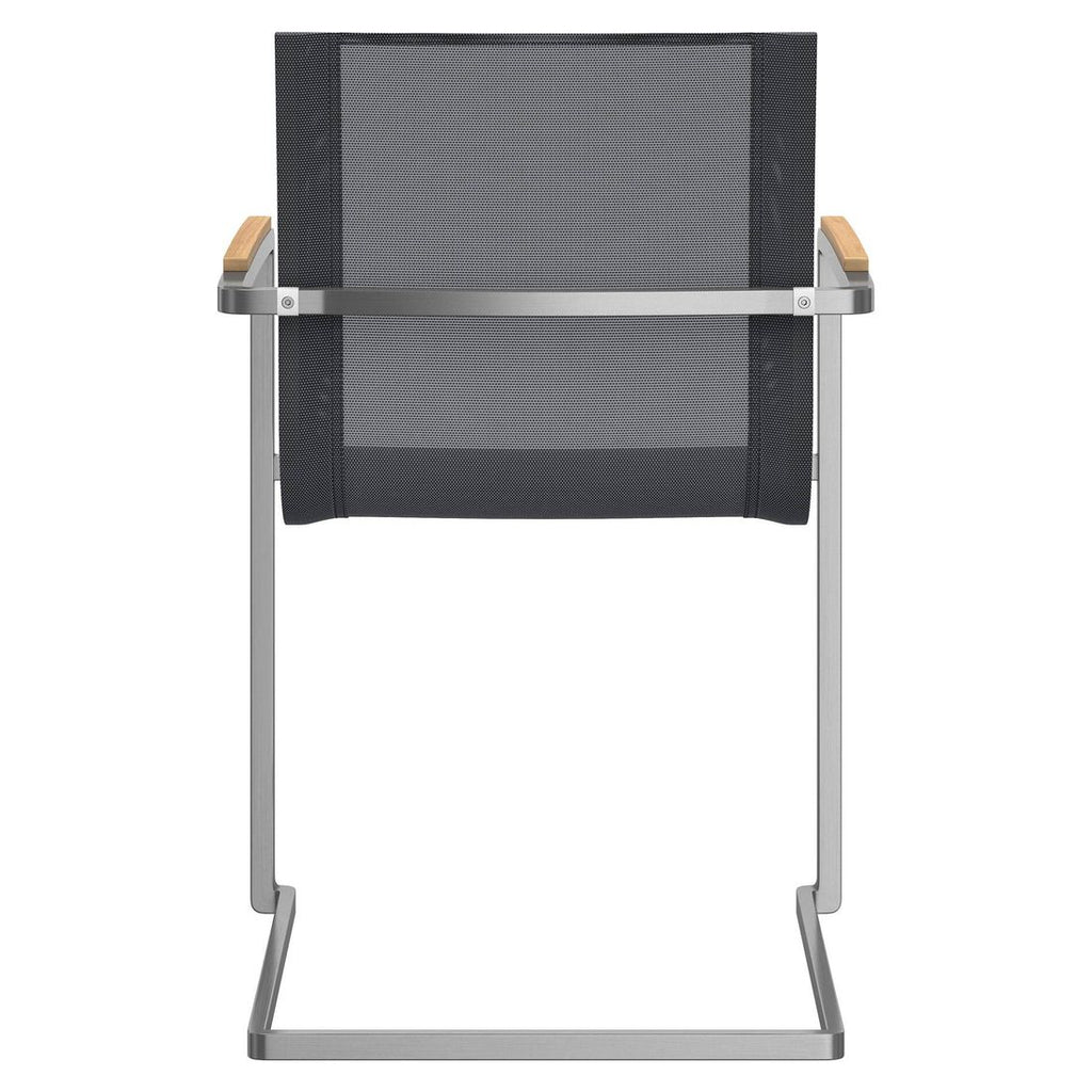 Hagemøbelsett Rimini 4 plasser, rustfritt stål/HPL 160x90 cm - OUTLIV.