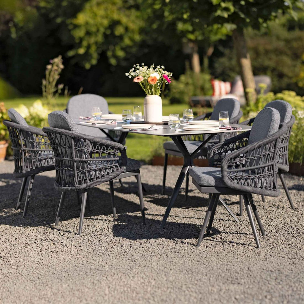 Hagestol 7012 dreibar aluminium/tau med puter - Interliving