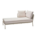 Chaiselongue lounge Romy aluminium tau 90x166 cm front