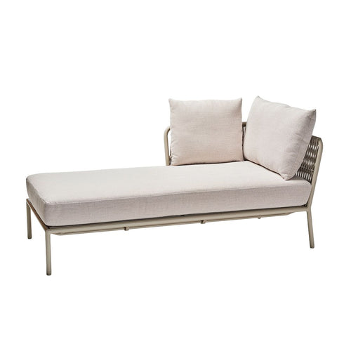 Chaiselongue lounge Romy aluminium tau 90x166 cm front