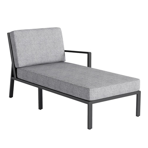 Bakside av Chaiselongue lounge Zenith aluminium/olefin 89x181 cm