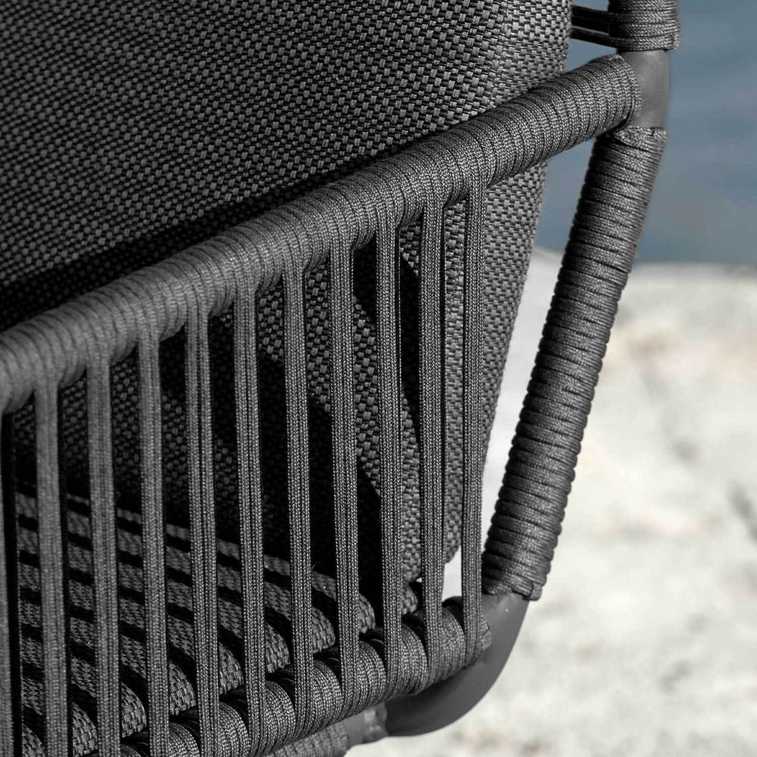 Hagemøbelsett Flix 7 plasser aluminium/teak 180x100 cm - Zebra