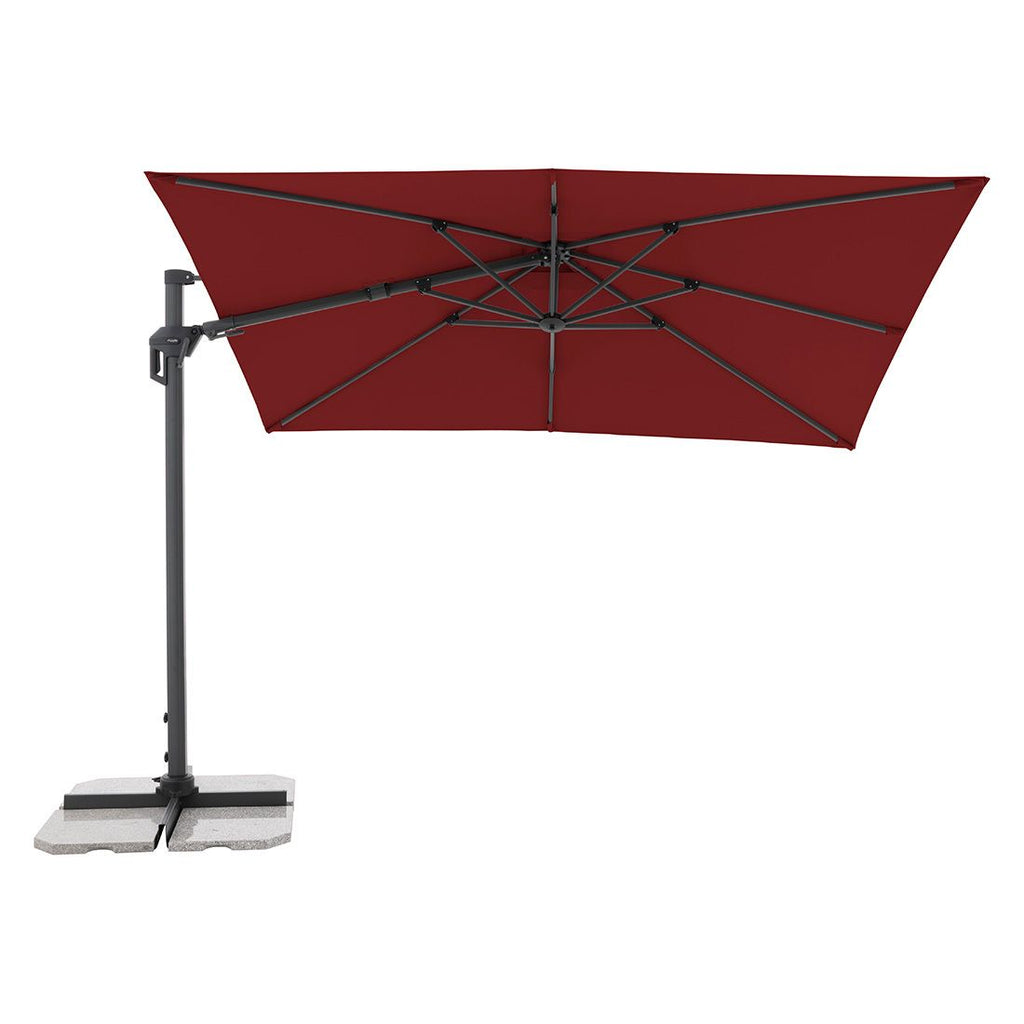 Fritthengende parasoll Active Green Edition 310x210 cm bordeaux - Doppler