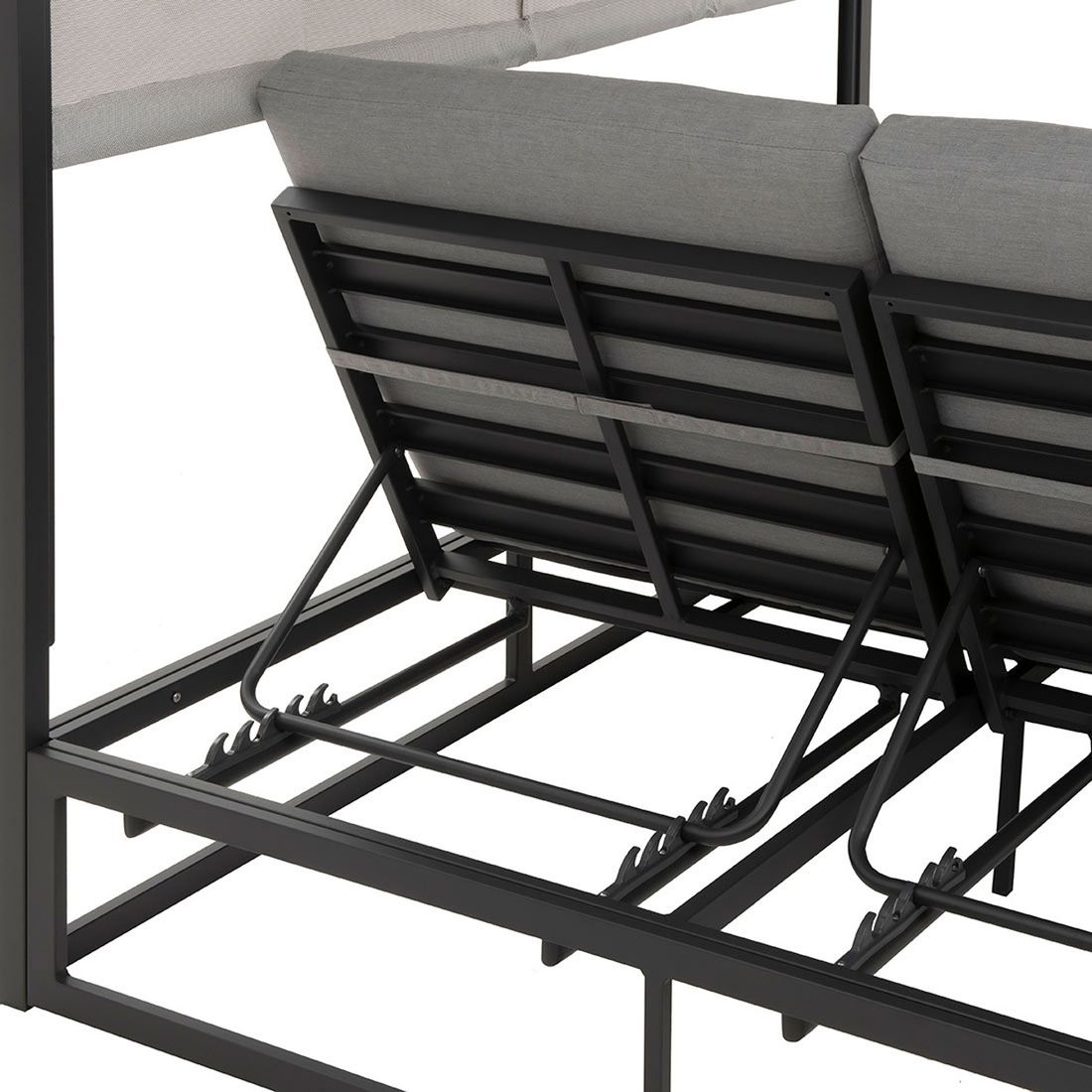 Daybed Anzio aluminium 162x200 cm antrasitt komfort