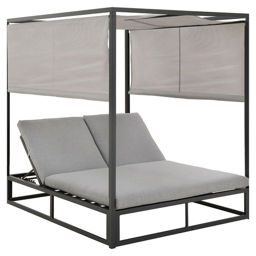 Daybed Anzio aluminium 162x200 cm antrasitt bakside