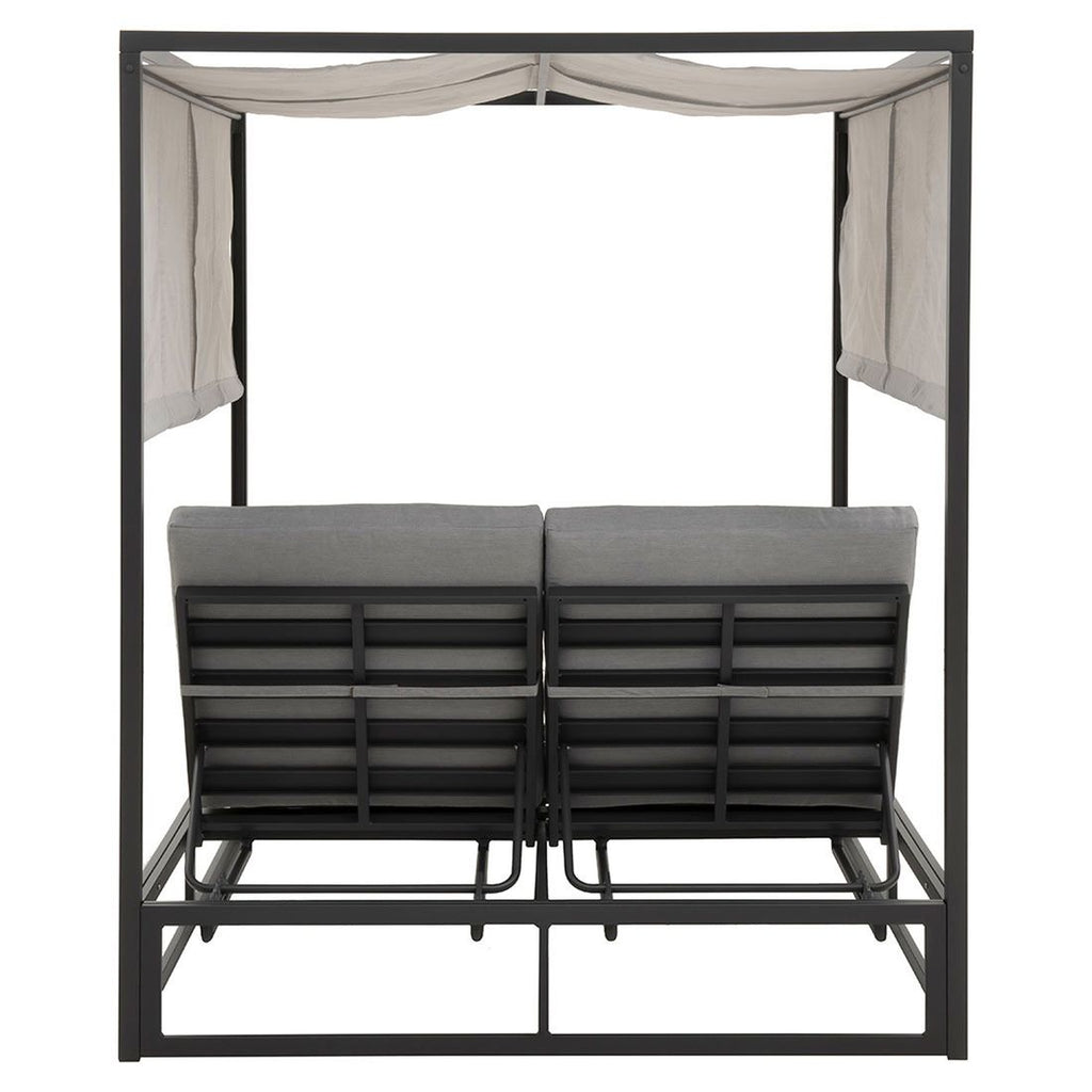Daybed Anzio aluminium 162x200 cm antrasitt nærbilde av ramme