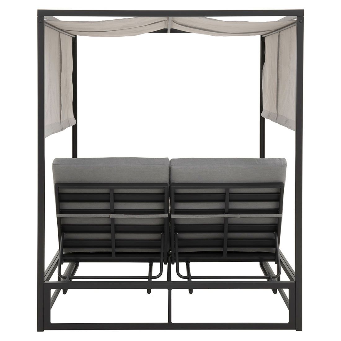 Daybed Anzio aluminium 162x200 cm antrasitt nærbilde av ramme