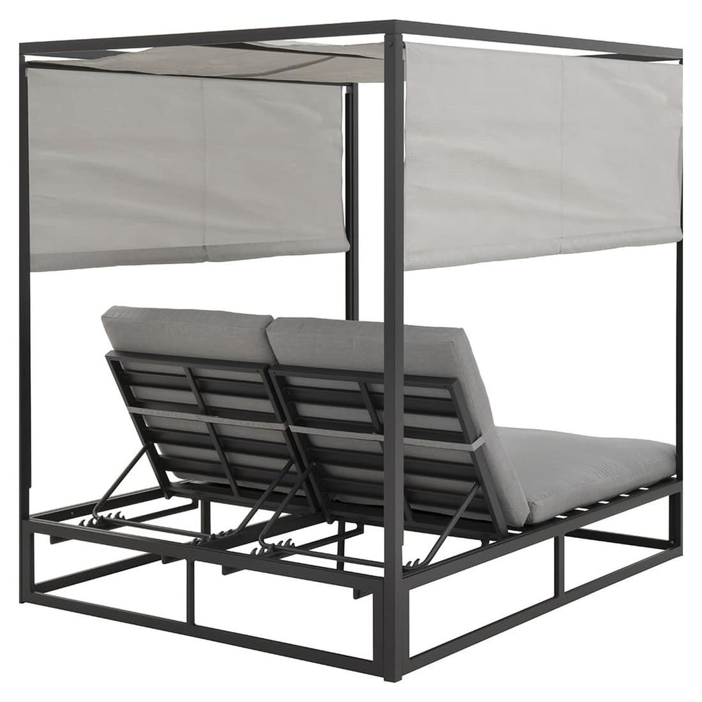 Daybed Anzio aluminium 162x200 cm antrasitt puslet detalj