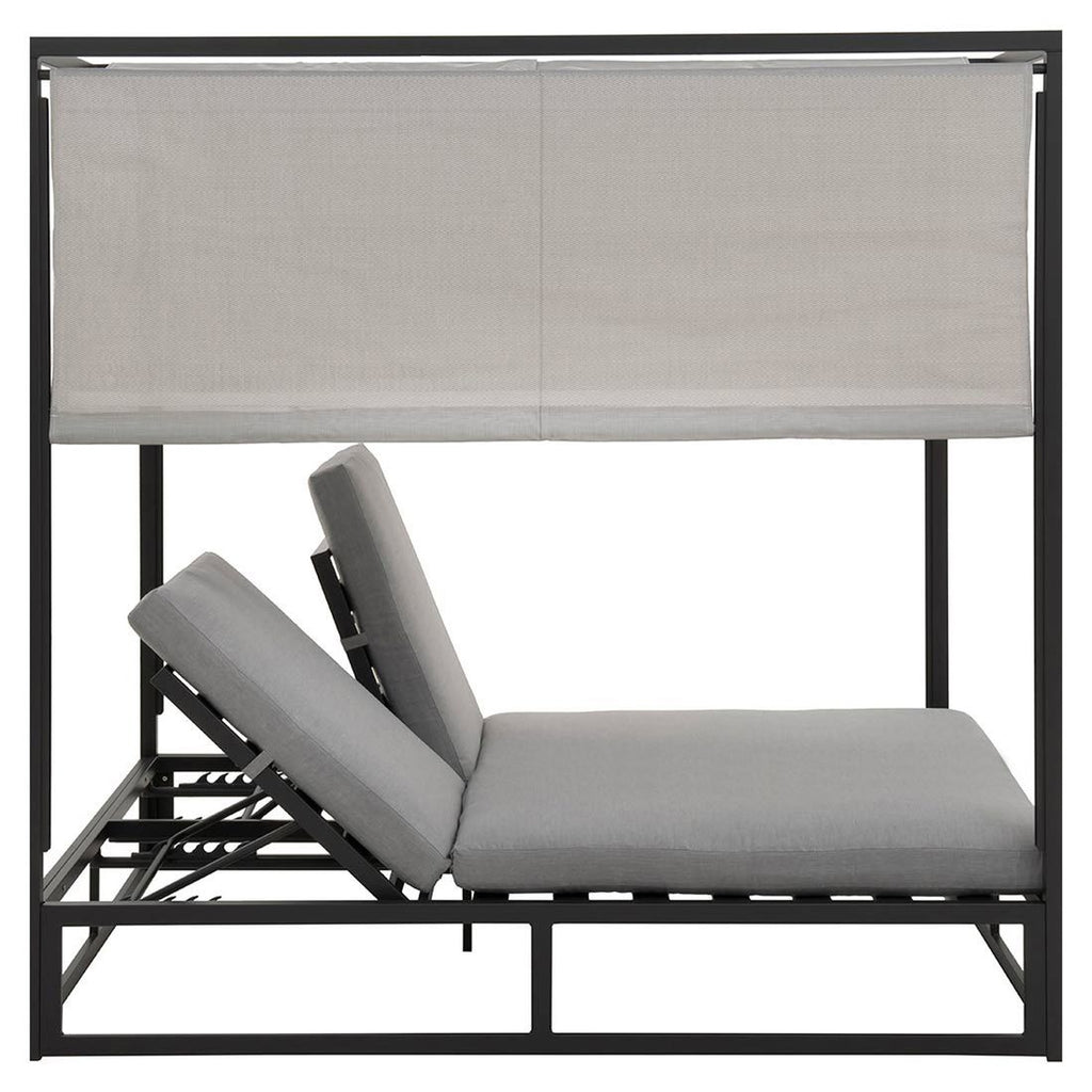 Daybed Anzio aluminium 162x200 cm antrasitt sett fra siden