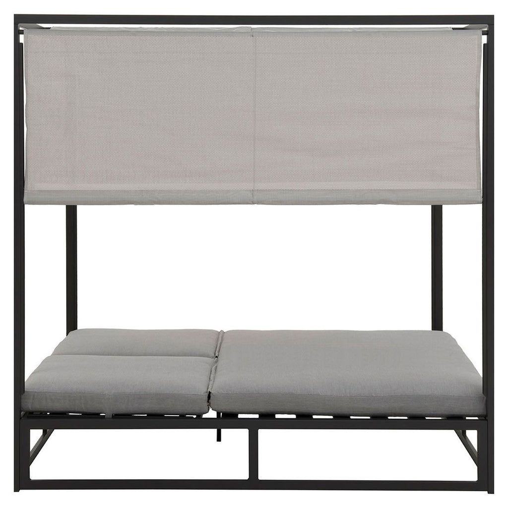 Daybed Anzio aluminium 162x200 cm antrasitt med puter
