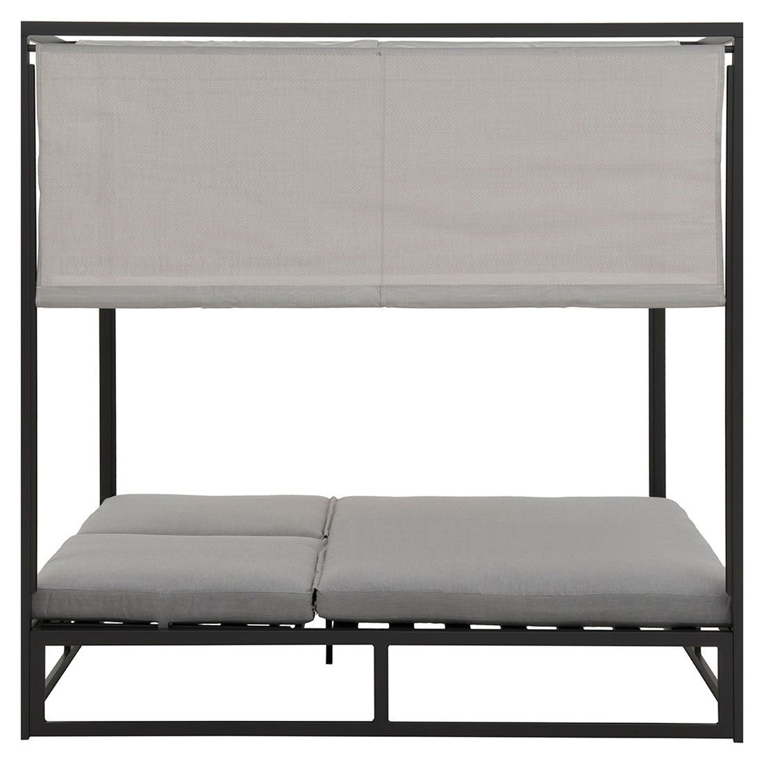 Daybed Anzio aluminium 162x200 cm antrasitt med puter