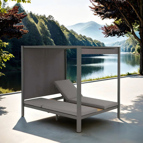 Daybed Arezzo aluminium olefin 160x210 cm bakside