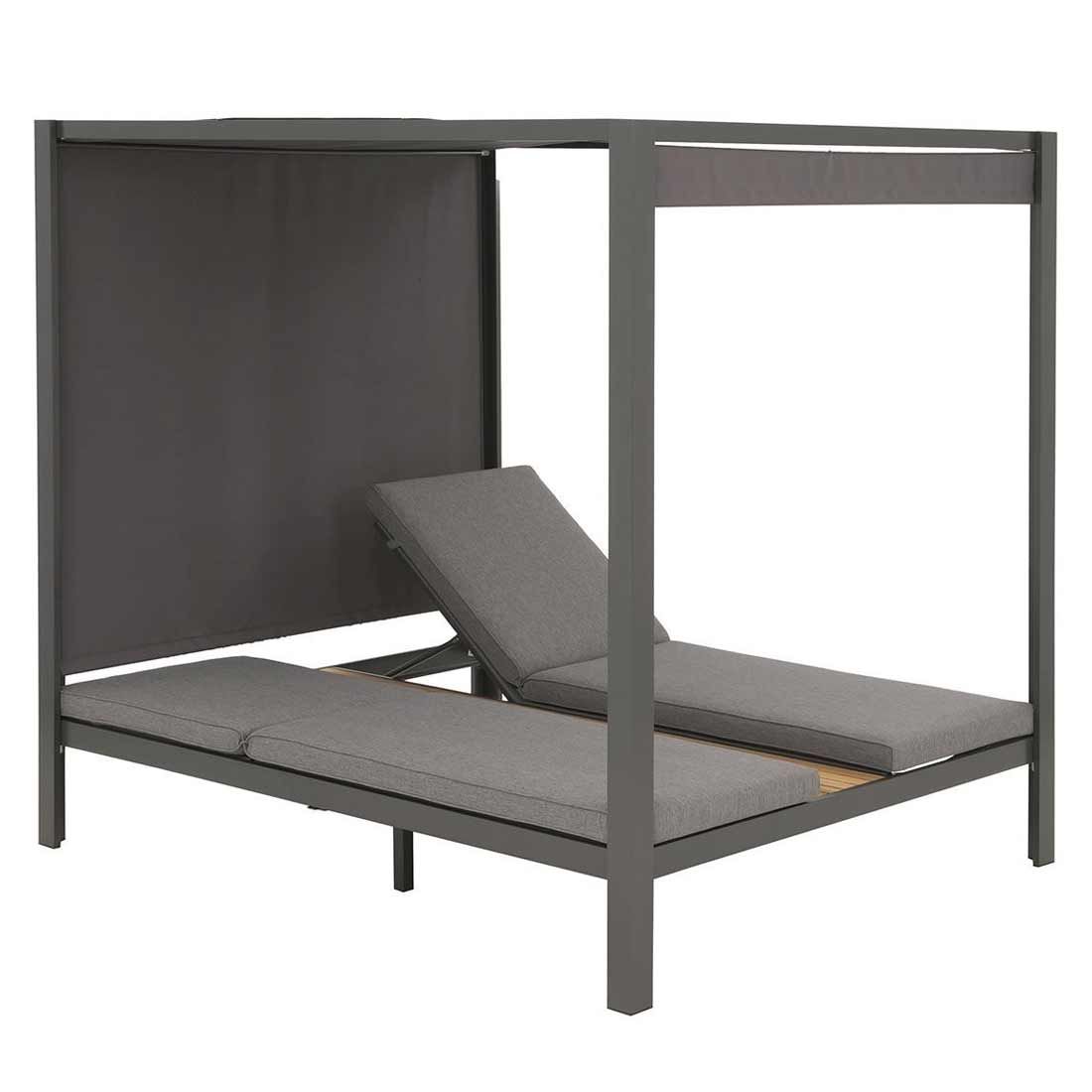 Daybed Arezzo aluminium olefin 160x210 cm detalj av stoff
