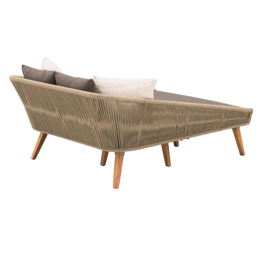 Daybed Avarua akasie/polypropylen 126x160 cm nærbilde struktur