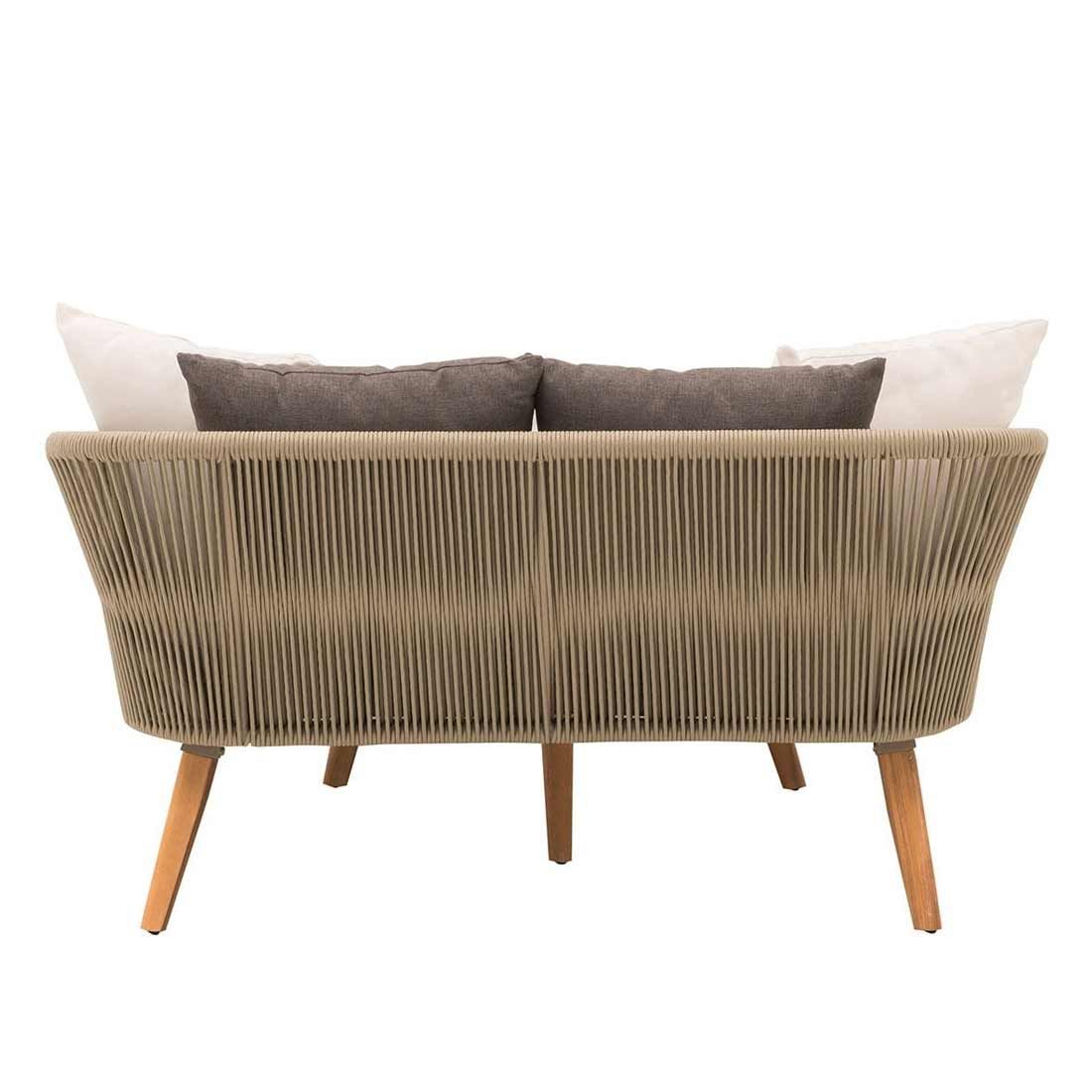 Daybed Avarua akasie/polypropylen 126x160 cm sittestol detalj