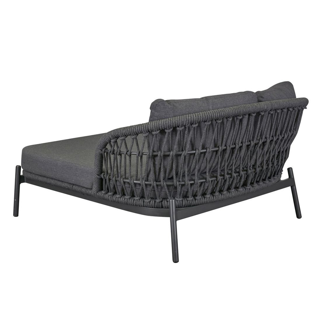 Daybed Bari aluminium tau 148x164 cm antrasitt visning av sitteflate