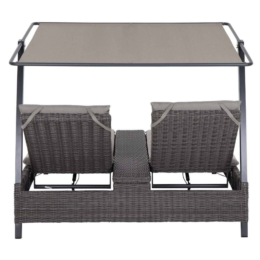 Daybed Corido justerbar flettverk aluminium nærbilde av ryggstøtte