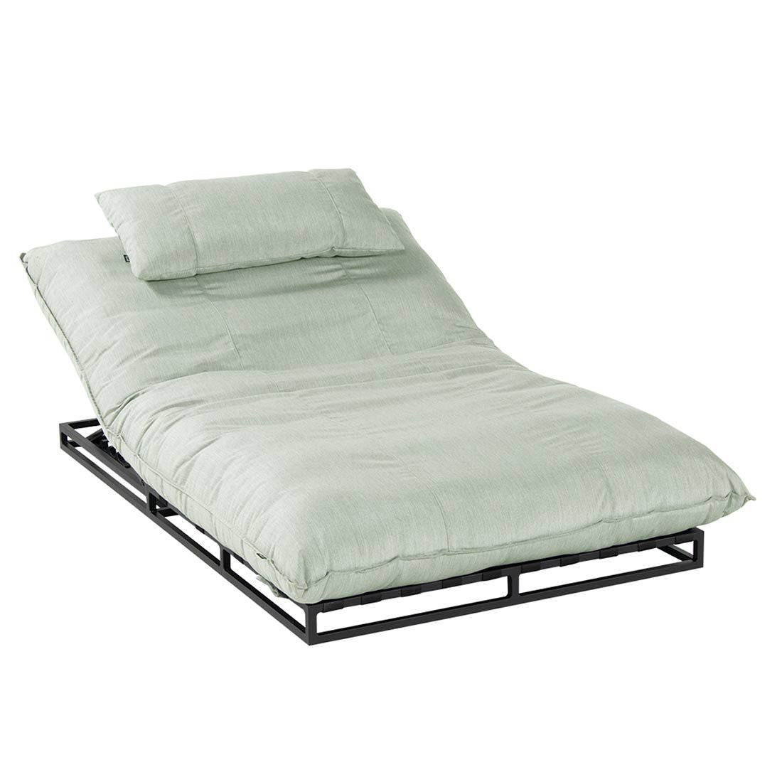Daybed Emma aluminium Sunbrella 125x196 cm grønn bakside