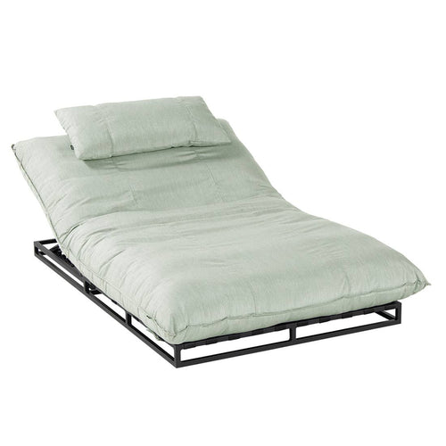 Daybed Emma aluminium Sunbrella 125x196 cm grønn bakside
