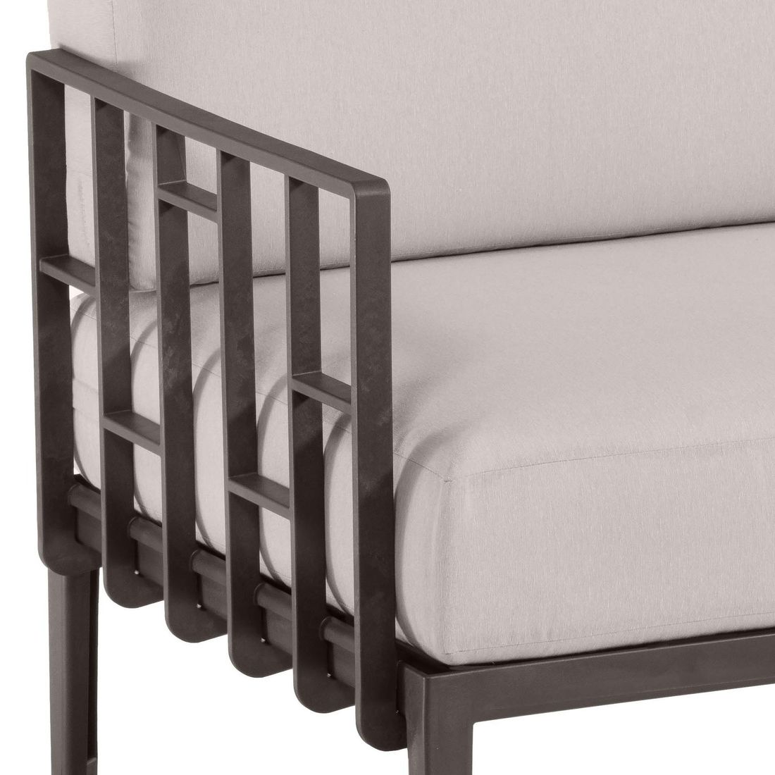 Sideprofil av Daybed Engels plast/tekstil 166x163 cm grå