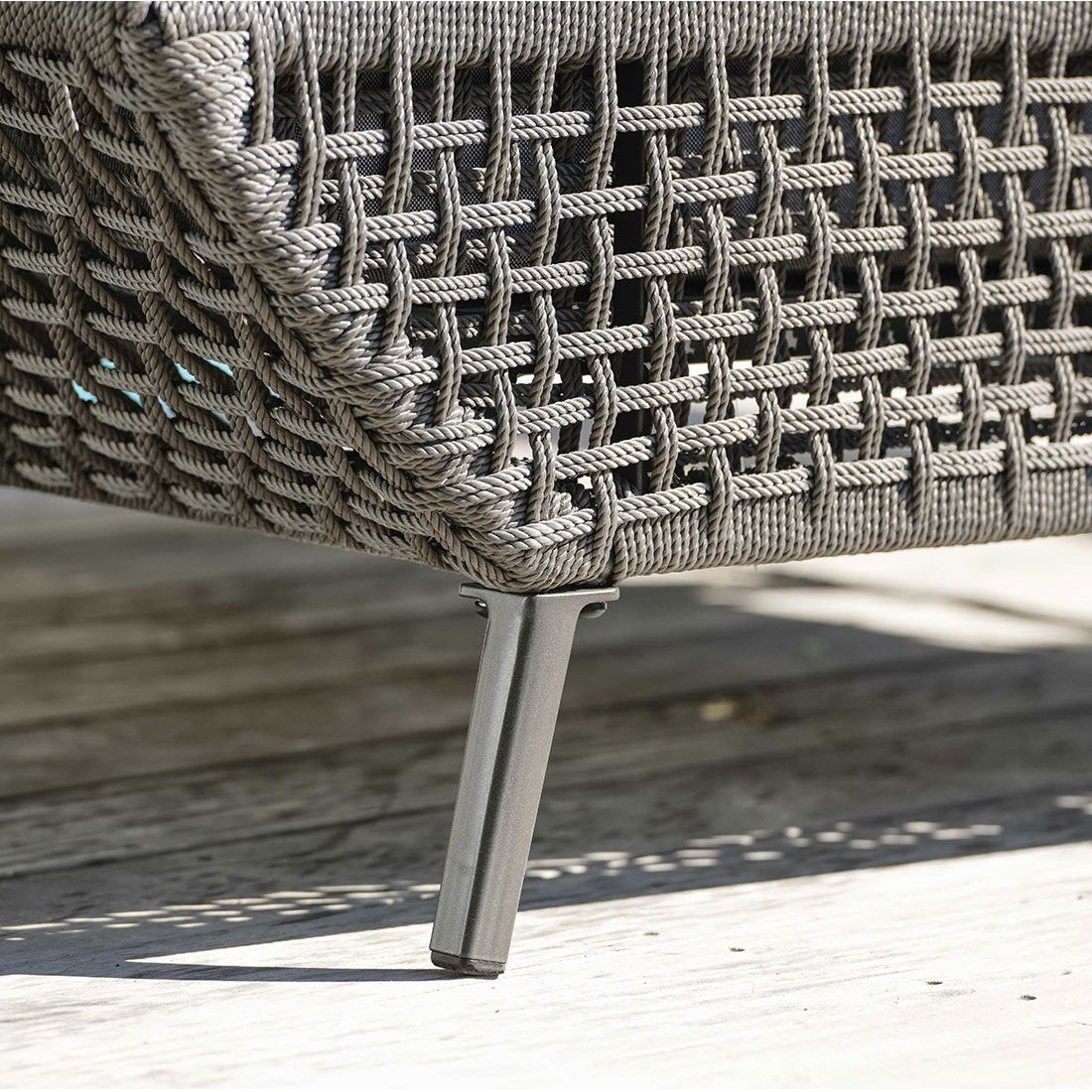 Daybed Greta aluminium tau 221x140 cm nærbilde pute