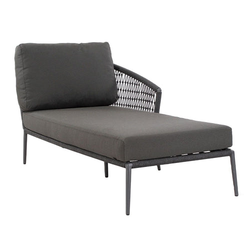 Daybed Ibiza aluminium tau 182x82 cm antrasitt detalj