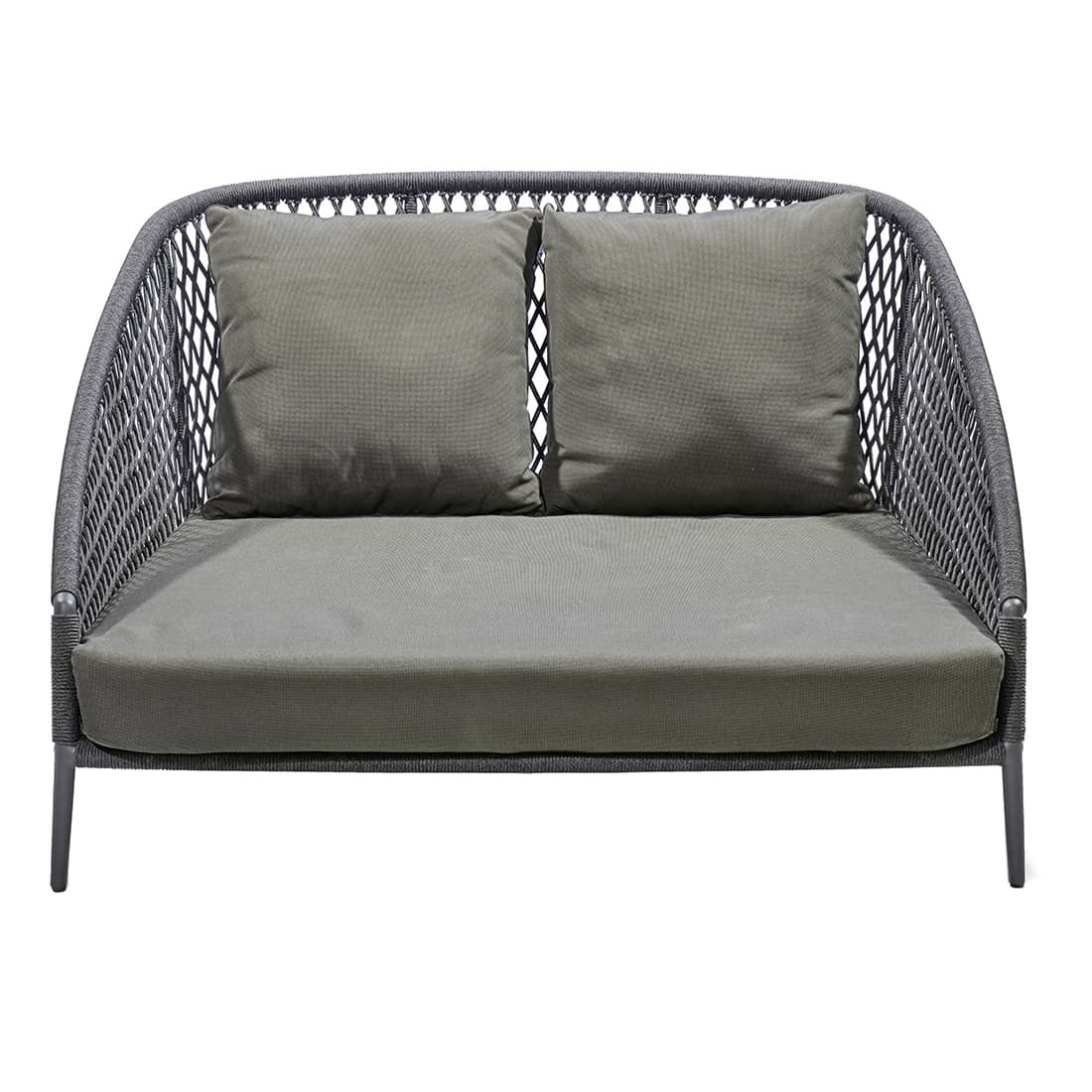 Daybed Ibiza aluminium/olefin montert på terrasse