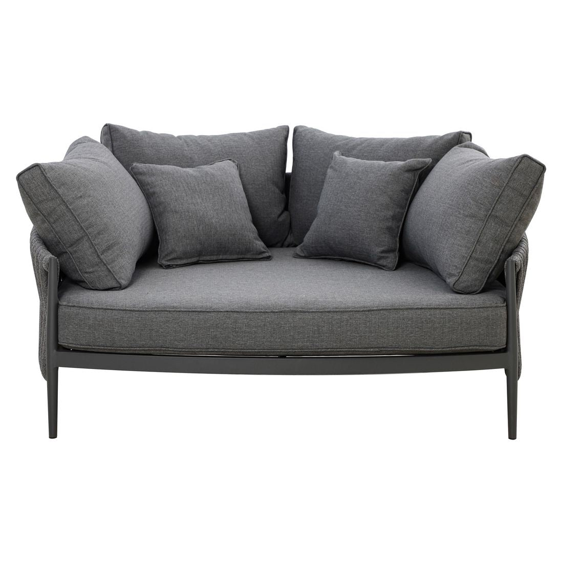Daybed Lena aluminium tau 164x145 cm antrasitt montert