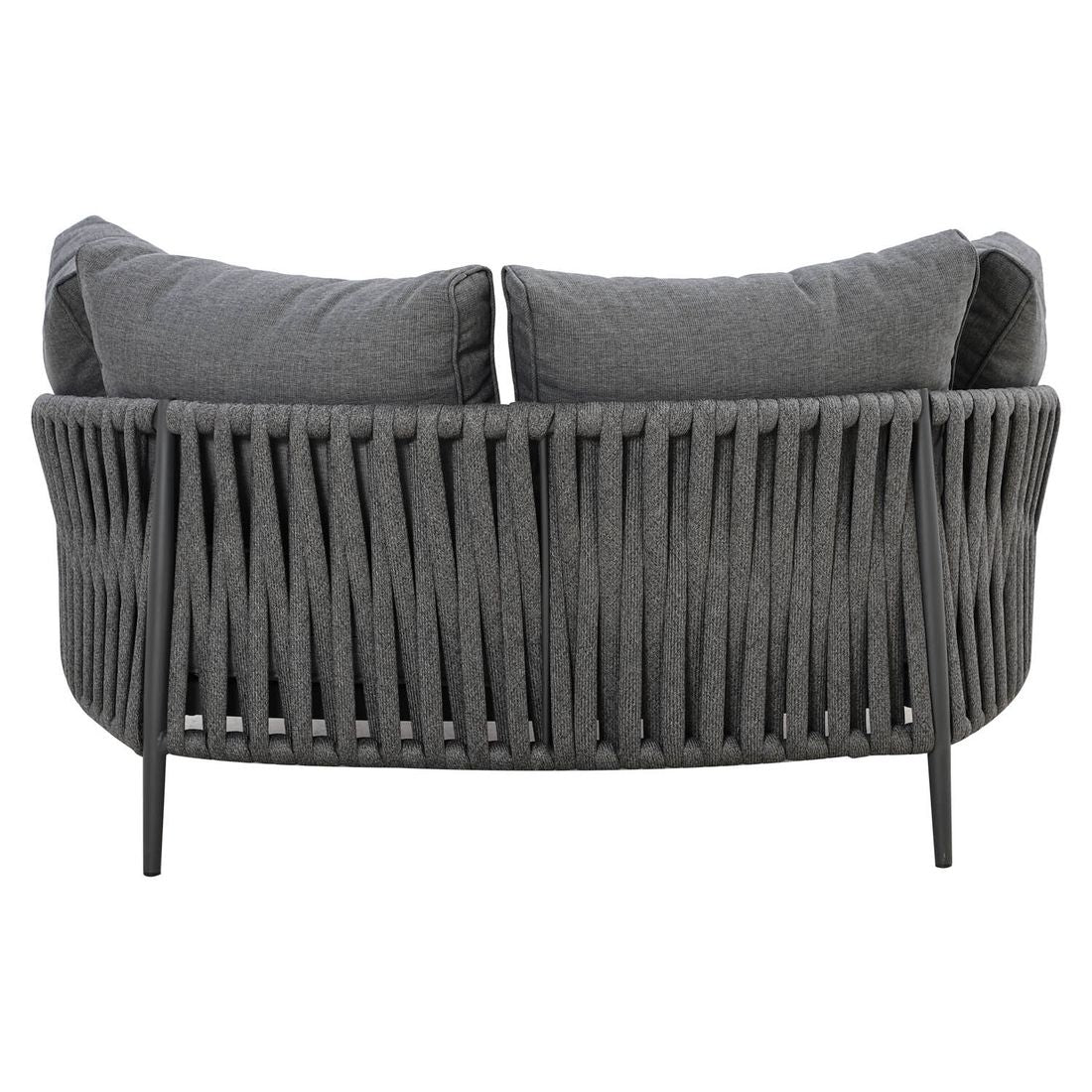 Daybed Lena aluminium tau 164x145 cm antrasitt sideprofil