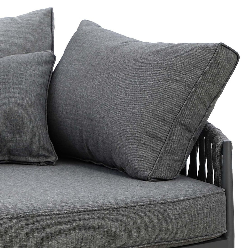 Daybed Lena aluminium tau 164x145 cm antrasitt sitteflate