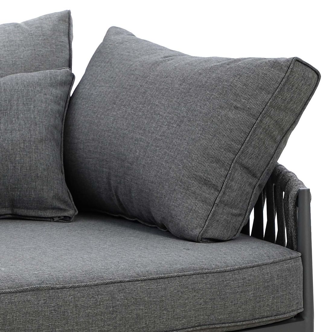Daybed Lena aluminium tau 164x145 cm antrasitt sitteflate