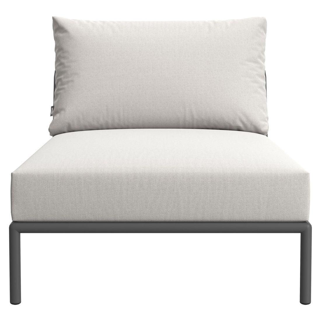 Daybed Level 2 aluminium/Sunbrella 81x139 cm sideprofil