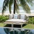 Daybed Portals aluminium olefin LifestyleGarden forfra
