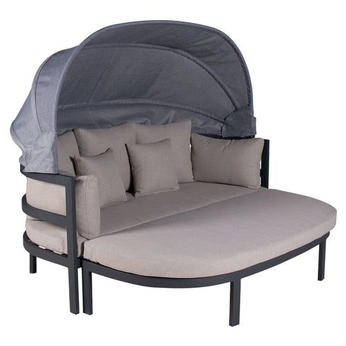 Daybed Romeo aluminium/polyester 178x152 cm - OUTLIV forfra