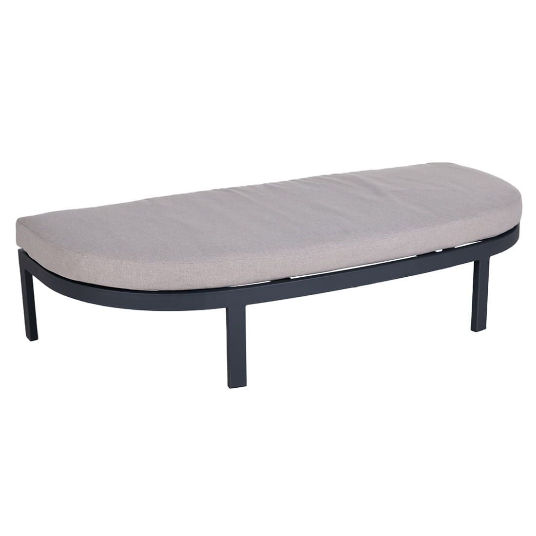Daybed Romeo aluminium/polyester 178x152 cm - OUTLIV detalj av aluminiumsramme
