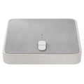 Dekorplate til betong-rullesokkel Z 90 kg, 80x80 cm Glatz grå