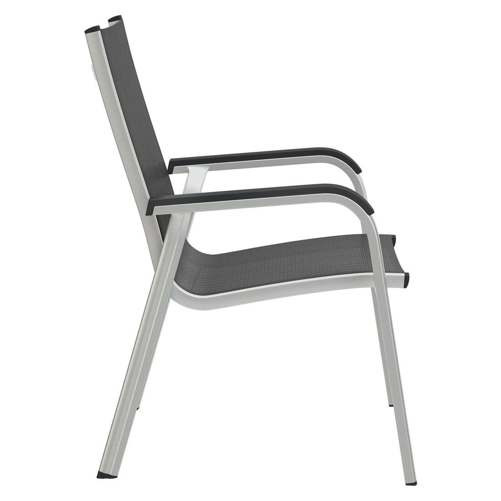 Stabelstol ute Basic Plus aluminium/textilen - Kettler