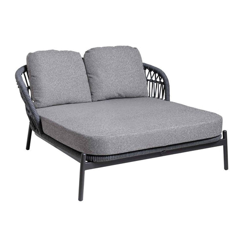 Dobbel solseng 7013 aluminium/tau 148x164 cm - Interliving bakside
