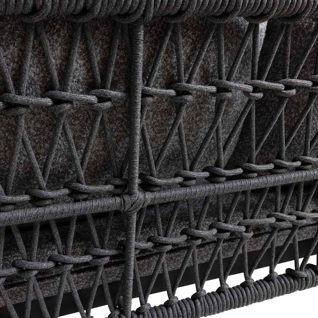Dobbel solseng 7013 aluminium/tau 148x164 cm - Interliving tau konstruksjon