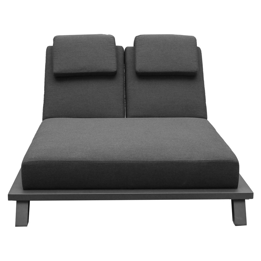 Dobbel solseng Alea justerbar aluminium Sunbrella detalj av stoff