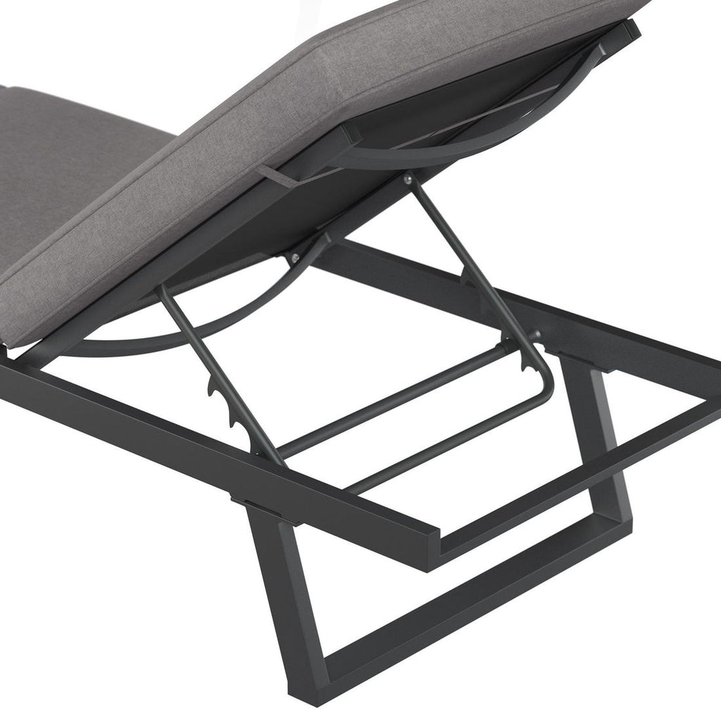 Dobbel solseng Lucca justerbar aluminium 148x200 cm - OUTLIV.
