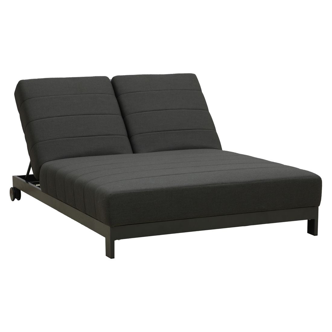 Dobbel solseng Miami justerbar aluminium/Sunbrella bakside