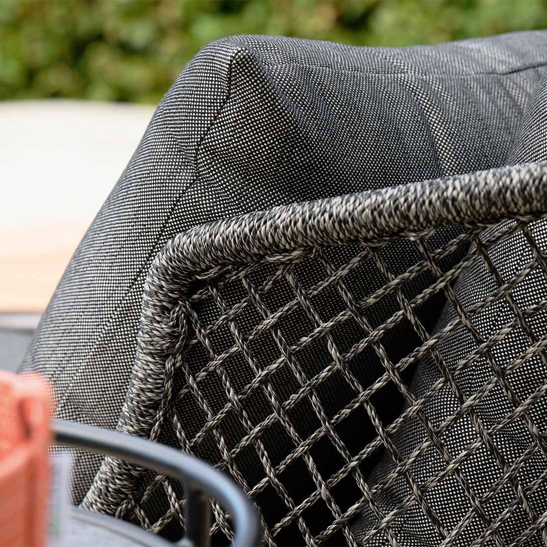 Montert Dobbel solseng Odea aluminium tau på terrasse