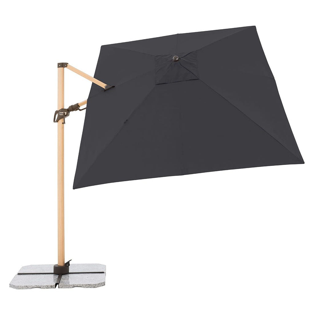 Fritthengende parasoll Alu-Wood Ultra 300x220cm aluminium - Doppler
