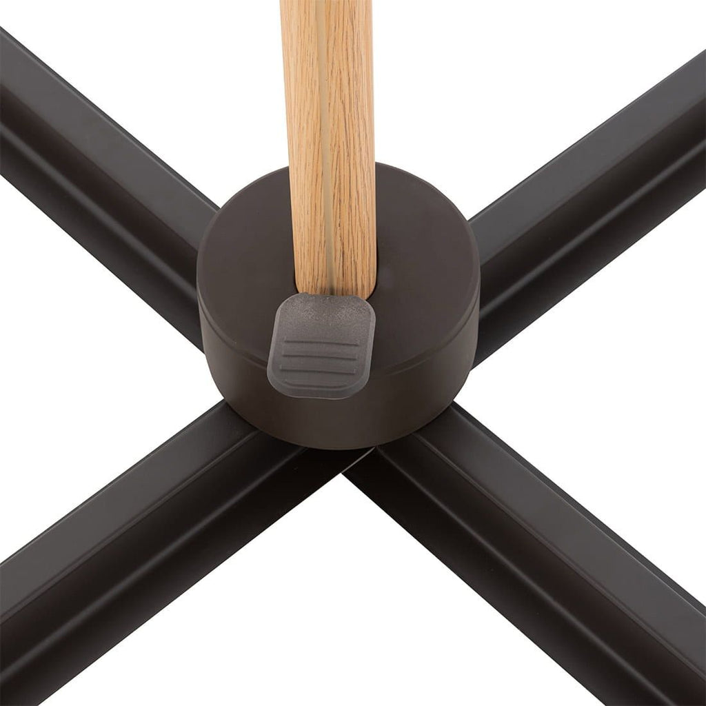 Fritthengende parasoll Alu-Wood Ultra 300x220cm aluminium - Doppler