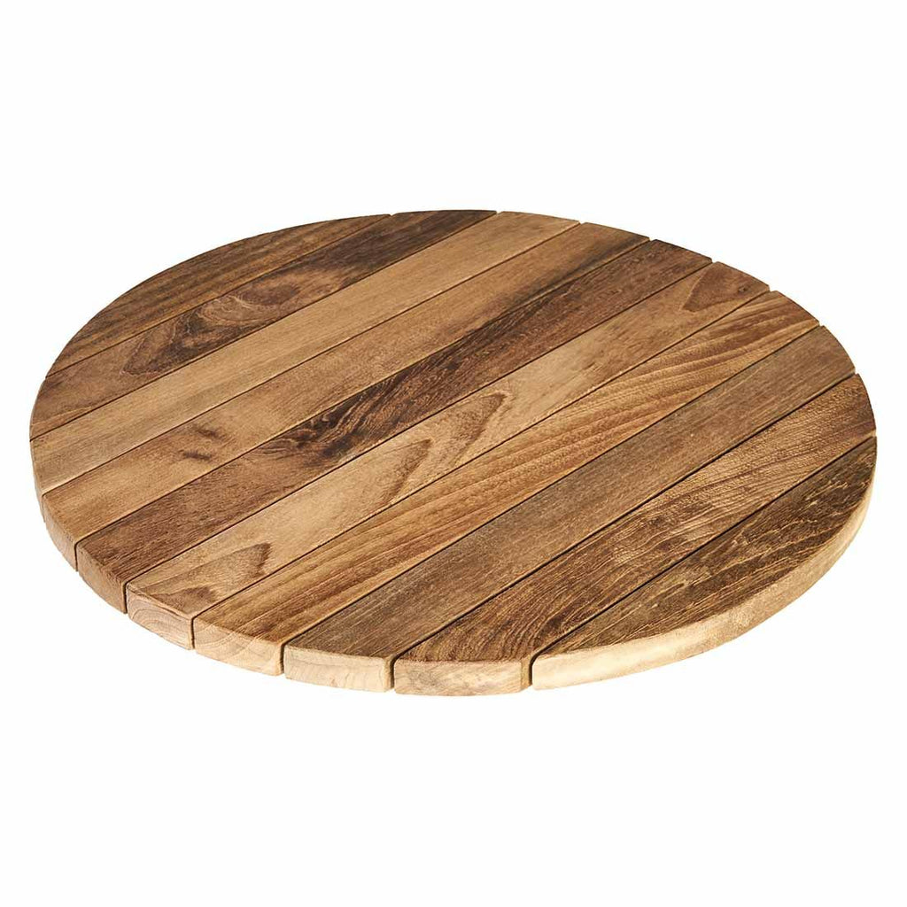 Dreieskive Lazy Susan teak resirkulert Ø55cm front